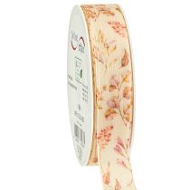 Artículo Cinta decorativa otoño cinta de tela decorativa beige rosa viejo 25mm 20m