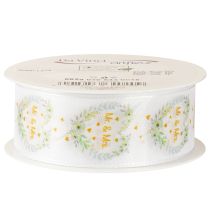 Artículo Cinta de raso decorativa para bodas «Mr. & Mrs.» para una decoración elegante.