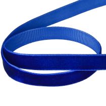 Artículo Cinta decorativa Terciopelo cinta de terciopelo azul 10mm 20m