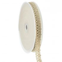 Artículo Cinta decorativa encaje cinta decorativa beige A16mm L20m