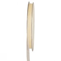 Artículo Cinta decorativa cinta de regalo crema organza orillo 6mm 50m