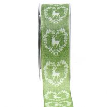 Artículo Cinta decorativa ciervo verde 40mm 20m