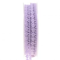 Artículo Cinta decorativa crochet lila 12mm 20m