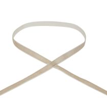 Cinta decorativa cinta de terciopelo cinta de regalo terciopelo beige 10mm 20m