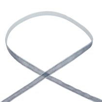 Cinta decorativa cinta de terciopelo cinta de regalo terciopelo gris 10mm 20m