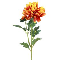 Artículo Flores artificiales decoración dalias flores artificiales naranja 62cm