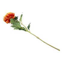 Artículo Flores artificiales decoración dalias flores artificiales naranja 62cm
