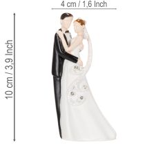 Artículo Figura decorativa de una pareja de recién casados, 10,5 cm.