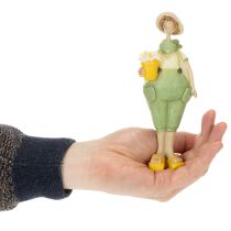 Artículo Figuritas decorativas de jardineros, decoración de mesa, verano, verde/amarillo, 16,5 x 5,5 cm, 2 piezas