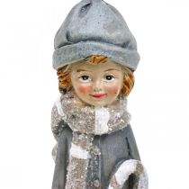 Artículo Figuras decorativas invierno figuras infantiles niñas H19cm 2pcs