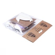 Artículo Figuras decorativas papel nido de abeja gallinas de colores 7,5×4,5×8cm 6ud