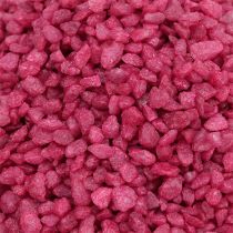 Artículo Granulado decorativo piedras decorativas fucsia 2mm - 3mm 2kg