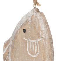 Artículo Colgador de madera decorativo para peces, 21 cm, 2 unidades