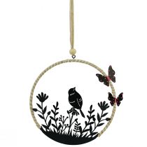 Artículo Percha decorativa metal negro beige blanco muelle Ø15cm 2ud