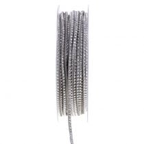 Correa de cuero Cable de cinta gris con remaches 3mm 15m