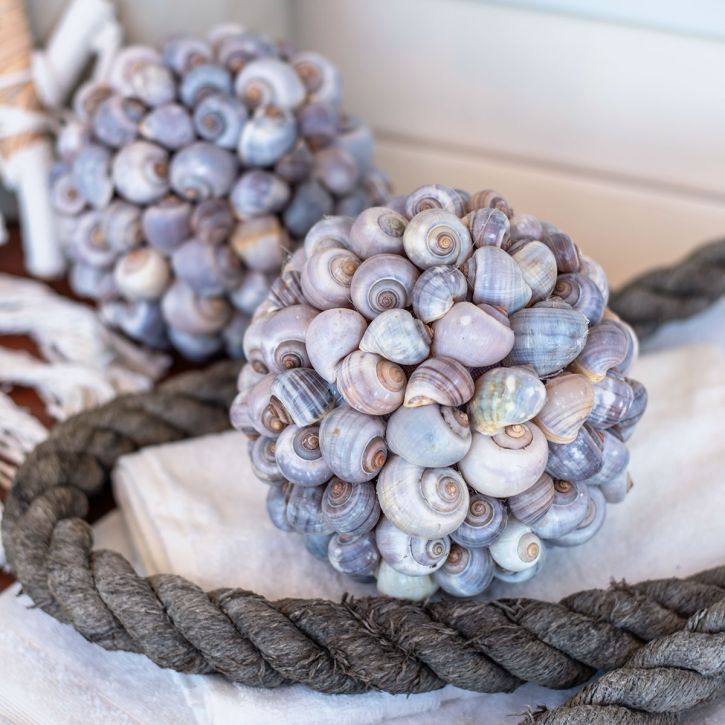 Bola deco bola de concha de caracol de mar decoración natural marítima Ø19cm