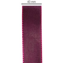 Artículo Cinta de regalo, cinta de tafetán morado, elegantemente brillante, 25 mm de ancho, 50 m de largo.
