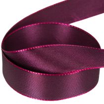 Artículo Cinta de regalo, cinta de tafetán morado, elegantemente brillante, 25 mm de ancho, 50 m de largo.