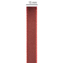 Artículo Cinta de regalo, cinta festiva de tafetán para manualidades, 15 mm de ancho, 50 m de largo