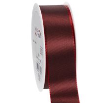 Artículo Cinta decorativa de tafetán rojo, versátil, 40 mm x 50 m