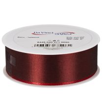 Artículo Cinta decorativa de tafetán rojo, versátil, 40 mm x 50 m