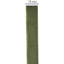 Artículo Cinta de regalo con borde tejido, cinta de tafetán para manualidades, 15 mm de ancho, 50 m de largo