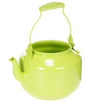 Artículo Tetera decorativa como florero, estilo retro nostálgico.