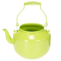 Artículo Tetera decorativa como florero, estilo retro nostálgico.