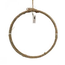 Anillo decorativo yute Scandi anillo decorativo para colgar Ø30cm 3pcs