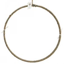 Anillo decorativo yute Scandi anillo decorativo para colgar Ø40cm 2pcs
