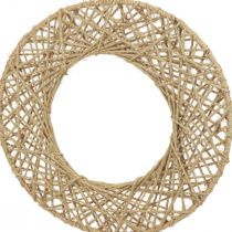 Artículo Anillos decorativos recubiertos de yute decoración colgante decoración boho natural Ø38cm 2ud