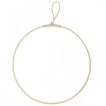 Anillo decorativo para colgar, decoración de ventana, decoración de pared colores naturales Ø30cm 4pcs