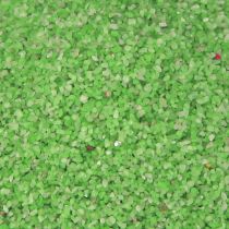 Artículo Arena decorativa verde neón arena coloreada 0,5mm verde neón 1kg