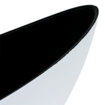 Cuenco decorativo plástico blanco 38,5cm x 12,5cm H13cm