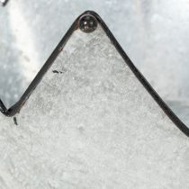 Artículo Cuenco decorativo de metal con forma de corona, Ø26,5/22,5/19 cm, juego de 3
