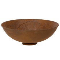 Artículo Bol decorativo de metal, color óxido, decoración vintage, Ø34cm H12cm