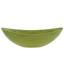 Artículo Cuenco decorativo de plástico verde claro 39 cm x 13 cm H13 cm 1 pieza