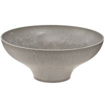 Artículo Cuenco decorativo con base, macetero redondo, gris, Ø19cm, H8cm