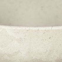 Artículo Cuenco decorativo con base de plástico redondo crema Ø19cm H8cm