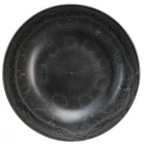 Artículo Cuenco decorativo redondo para plantas gris Ø37cm H10,5cm 3uds