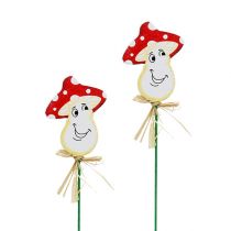 Decoración enchufe seta 6,5cm L27cm 24pcs