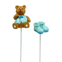 Oso Decoración del ramo, Zapato Azul 1,5-4cm 16pcs