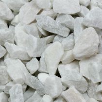 Piedras decorativas 9mm - 13mm blancas 2kg