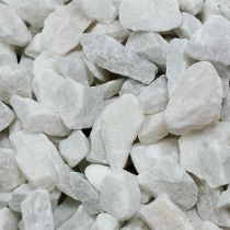 Artículo Piedras decorativas 9mm - 13mm blanco 2kg