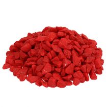 Artículo Piedras decorativas 9mm - 13mm rojo 2kg