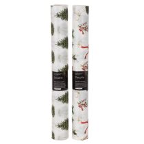 Artículo Tela decorativa navideña, se vende por metro, 120 cm de ancho, 2 piezas.