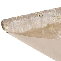 Artículo Camino de mesa, tela decorativa, estampado, lazos anchos, 35x120cm, 2 piezas