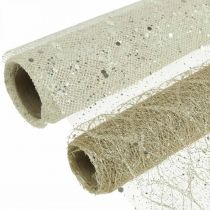 Cinta de mesa tela decorativa champagne x 2 surtido 35x200cm