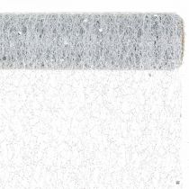 Banda de mesa tela decorativa gris plata x 2 surtido 35x200cm