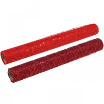 Artículo Tela Deco Navidad Poliéster Rojo x 2 surtido 35x200cm